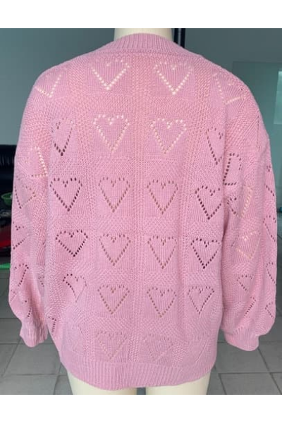 Fall in Love Sweater - Pink