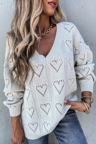 Fall in Love Sweater - Ivory