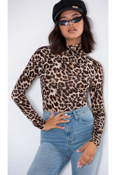 Feisty Bodysuit - Leopard