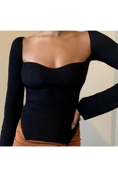Babe All Day Sweater - Black