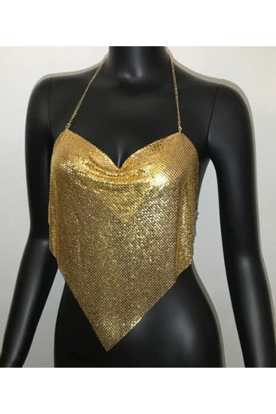 Life Of The Party Top - Gold