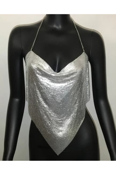 Life Of The Party Top - Silver