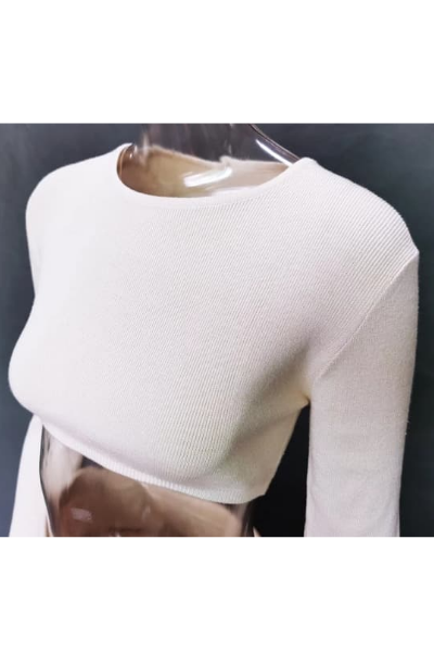 Shanelle Sweater Dress Set - Vanilla