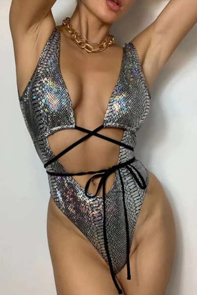 Look Both Ways Swimsuit - Silver
