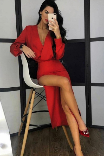 Boss Lady Dress - Red