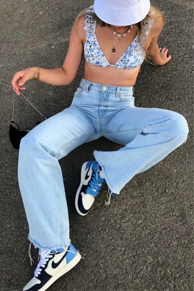 Pretty Thing Jeans - Light Blue