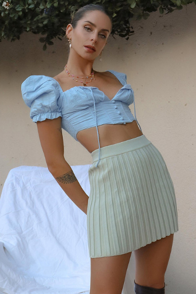 Sweet Thang Knit Skirt - Mint
