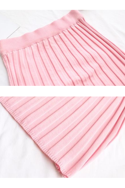 Sweet Thang Knit Skirt - Pink