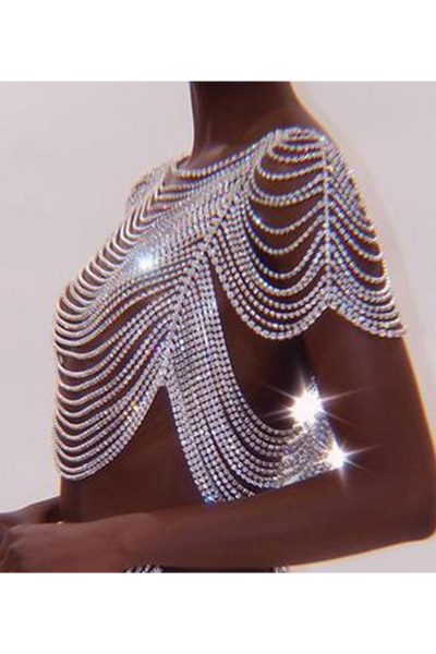 Light Up The Room Jeweled Top - Silver