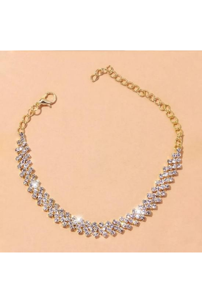 Stay Dazzled Anklet - Gold