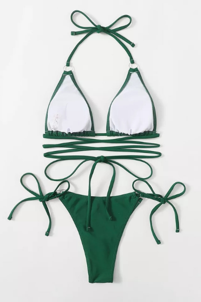 Hidden Treasure Bikini Set - Green