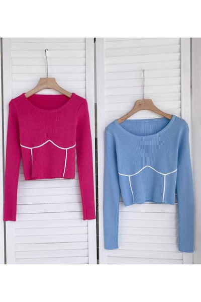 Fine Line Sweater - Pink