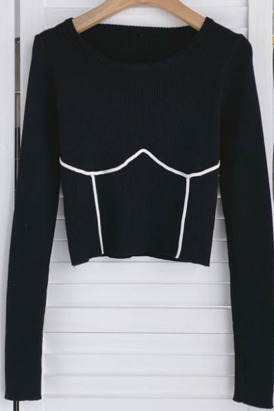 Fine Line Sweater - Black