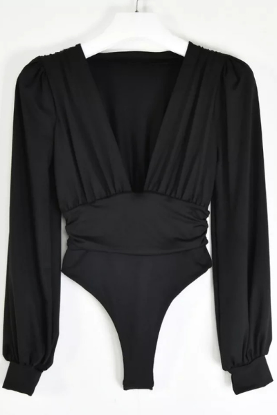 Can't Be Bought Bodysuit - Black