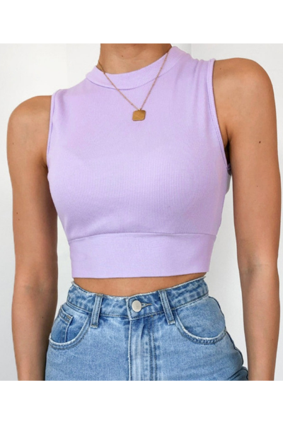 Can't Be Capped Backless Top - Lilac