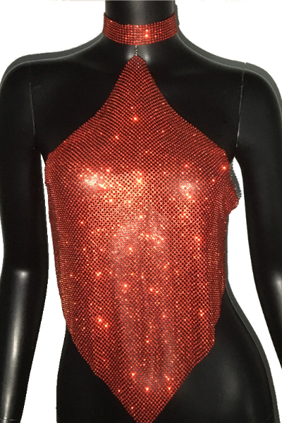 Better Than Gold Jeweled Top - Red