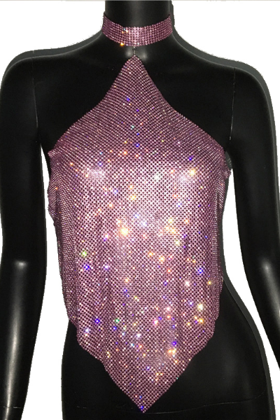 Better Than Gold Jeweled Top - Pink