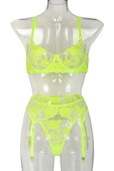 Become The Fire Lingerie Set - Neon