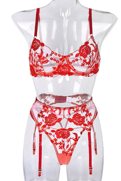 Become The Fire Lingerie Set - Red