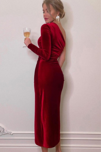 Luxe Lady Dress - Red