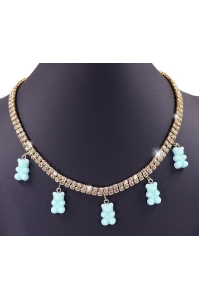 Unbearably Cute Jeweled Necklace