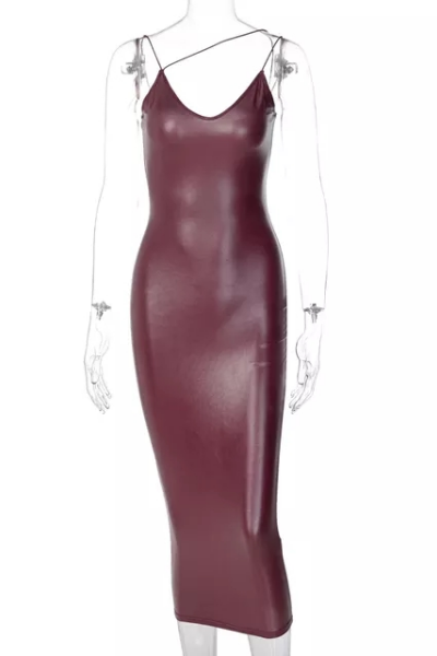 Stay With Me Dress - Maroon