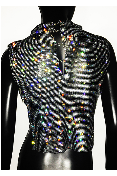 Let's Stay Together Jeweled Top - Black