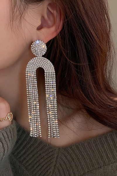 Flashy Lady Earrings - Silver