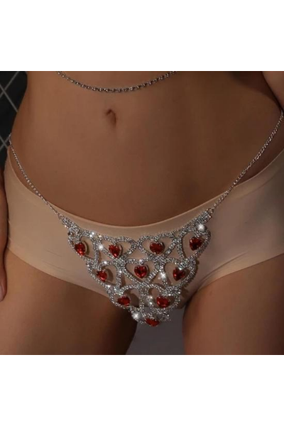 Living For This Jeweled Panty - Blue