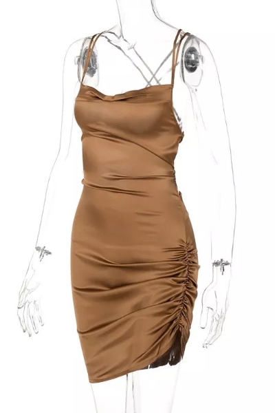 Code To The Safe Dress - Brown