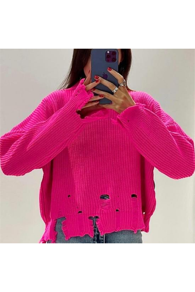 Rebel Bae Sweater - Pink