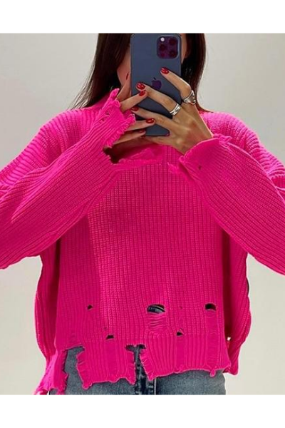 Rebel Bae Sweater - Pink