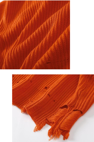 Rebel Bae Sweater - Orange