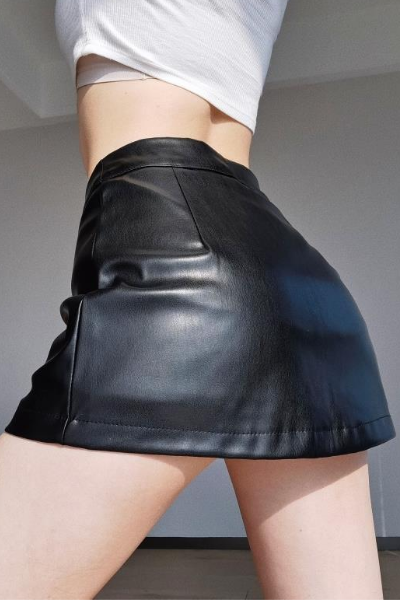 Never Ever Leave Skirt with Built-In Shorts