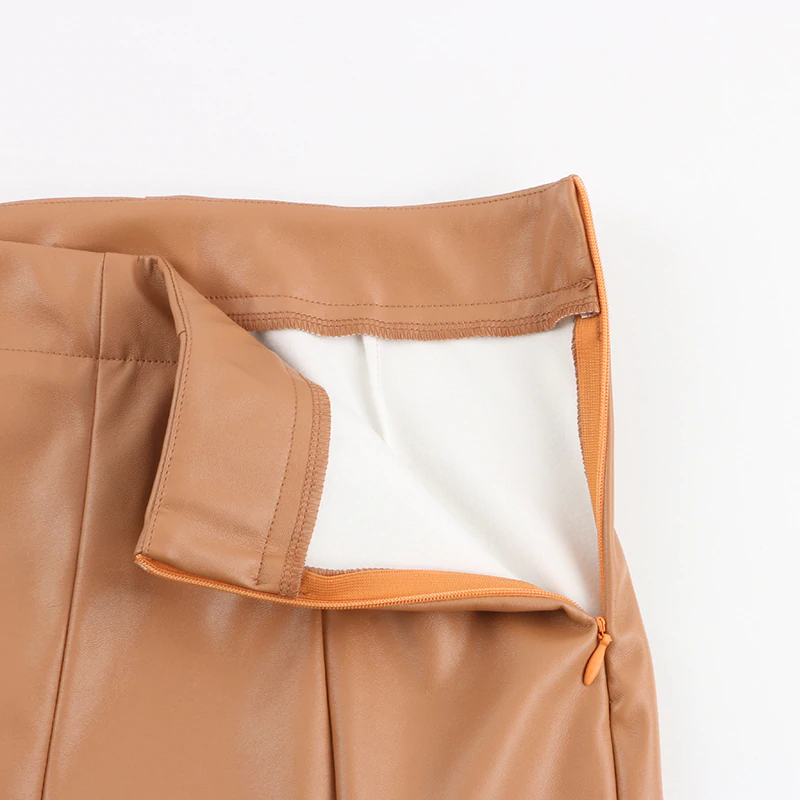 To the Edge Faux Leather Pants - Tan