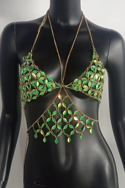 Sunlight Sunbright Top/Body Jewelry - Green