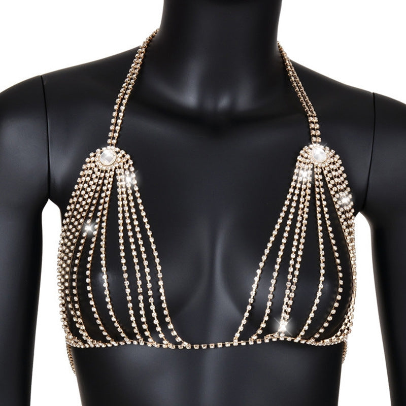 Boss Up Jeweled Bralette - Gold