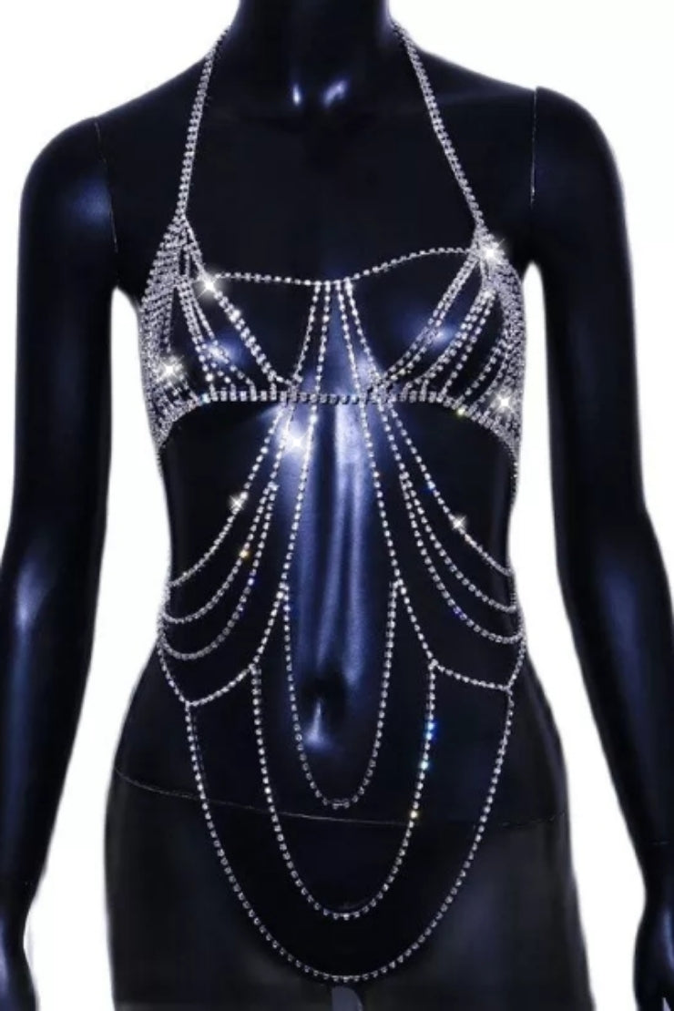 Fall For Me Jeweled Body Chain