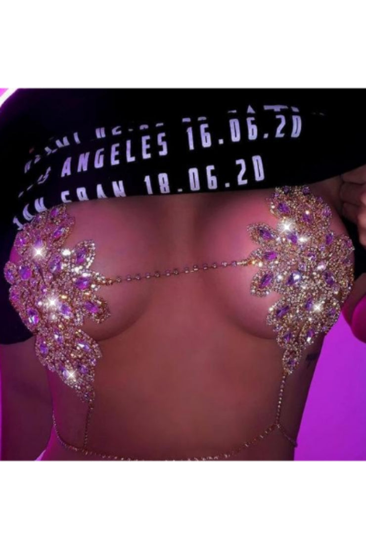 Vegas Lights Jeweled Bikini Set