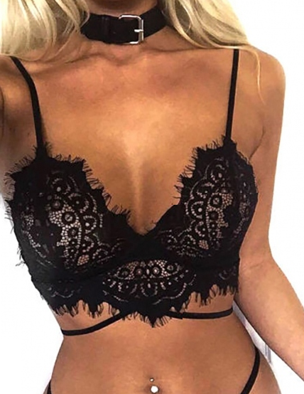 Stay Gorgeous Bralette - Black - flyqueens