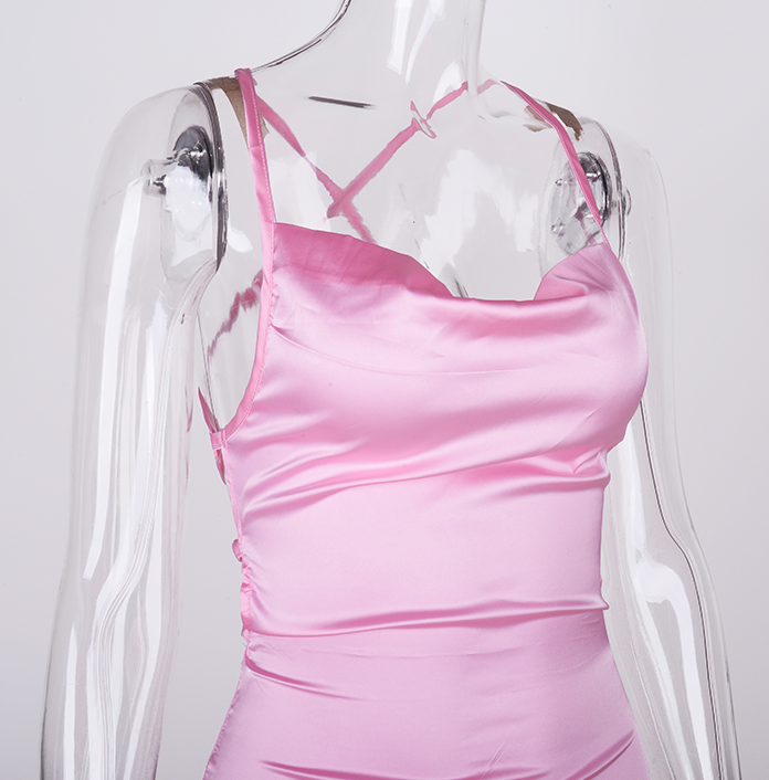 4AM Phonecalls Midi Dress - Pink - flyqueens