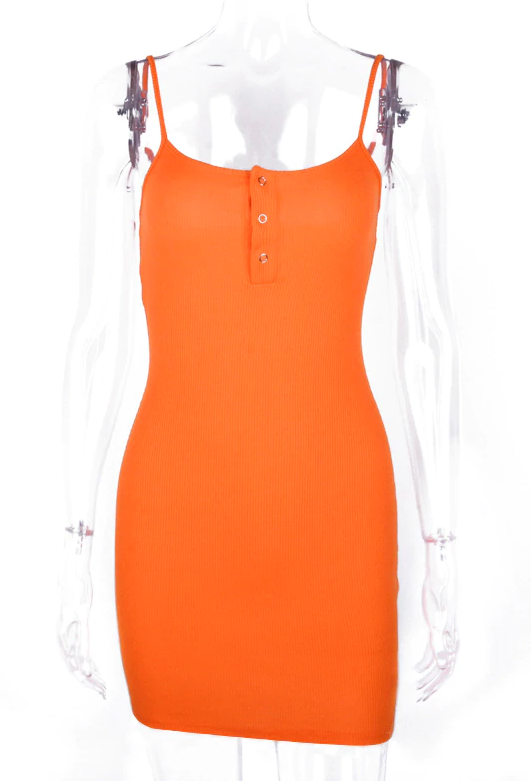Dime on the Daily Dress - Orange - flyqueens