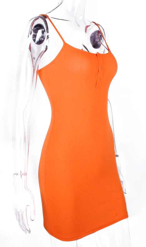 Dime on the Daily Dress - Orange - flyqueens