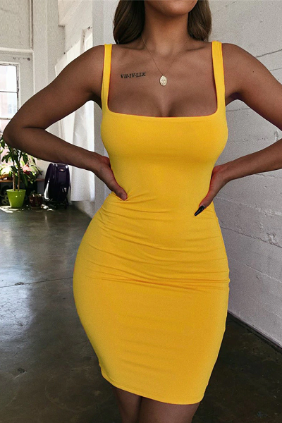 Lina Dress - Yellow