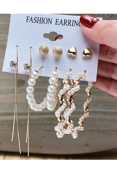 Golden Honey Earrings Set