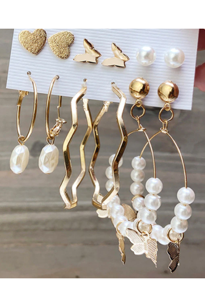 Pearl Princess Earrings Set