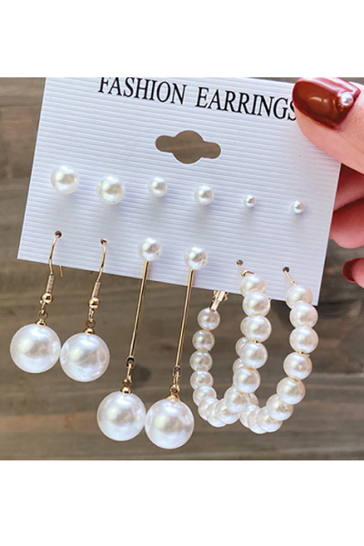 Pearl Queen Earrings Set