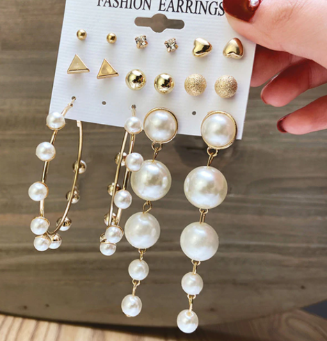 Pretty in Pearls Earrings Set