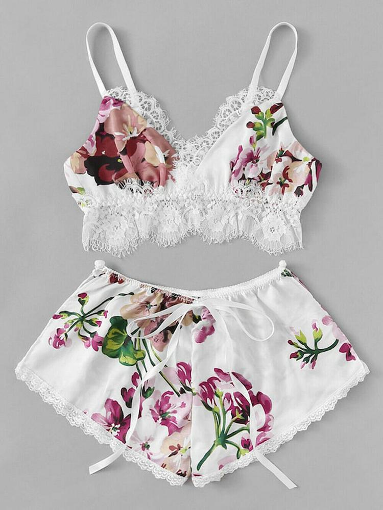 Bad Lil Thing Lingerie Set - White - flyqueens