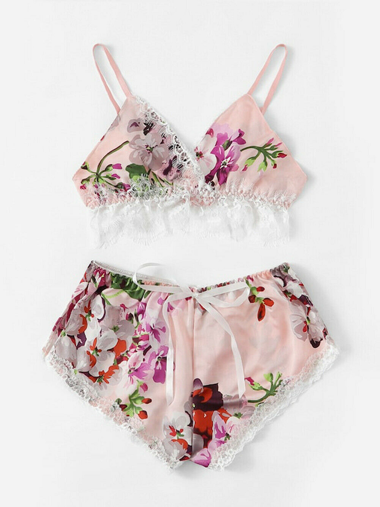Bad Lil Thing Lingerie Set - Pink - flyqueens
